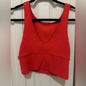 lululemon red ripped tank